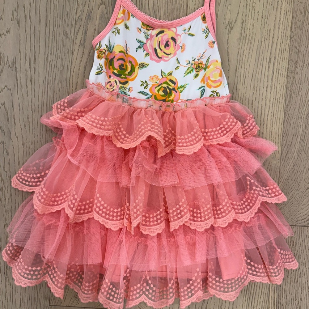 Matilda Jane Floral and Ruffle Dress